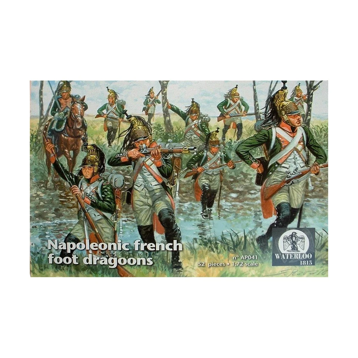Napoleonic french foot dragoons, 1/72 - WATERLOO 1815 AP041