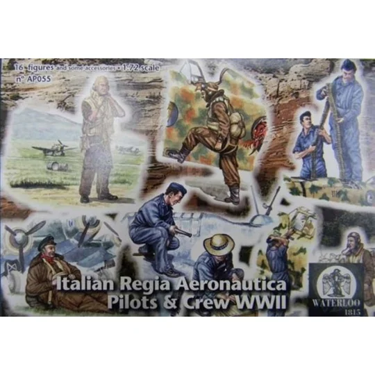 Italian Regia Aeronautica Pilots & Crew, 1/72 - WATERLOO 1815 AP055
