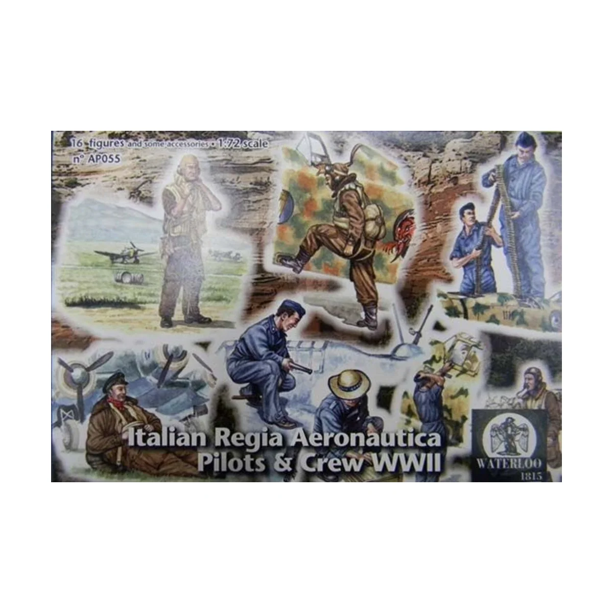 Italian Regia Aeronautica Pilots & Crew, 1/72 - WATERLOO 1815 AP055