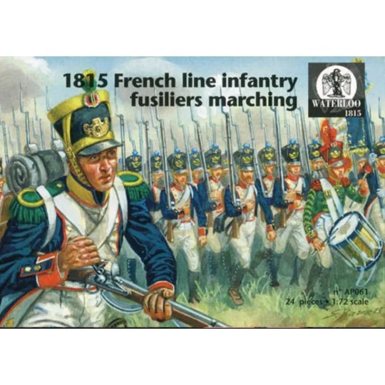 1815 French line infantry fusiliers marching, 1/72 - WATERLOO 1815 ...