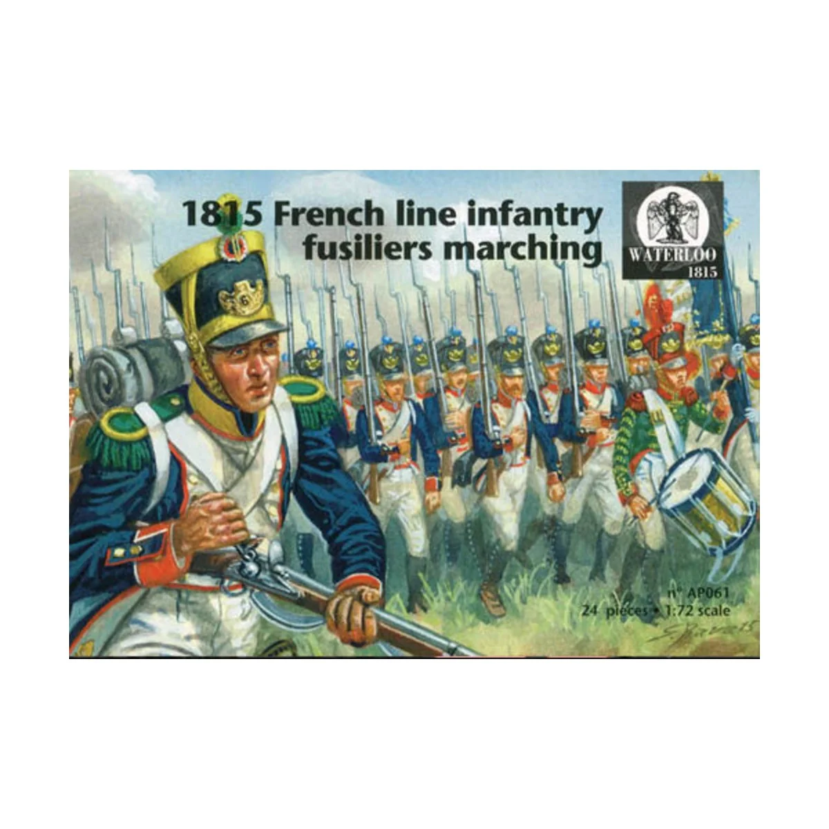1815 French line infantry fusiliers marching - WATERLOO 1815 AP061