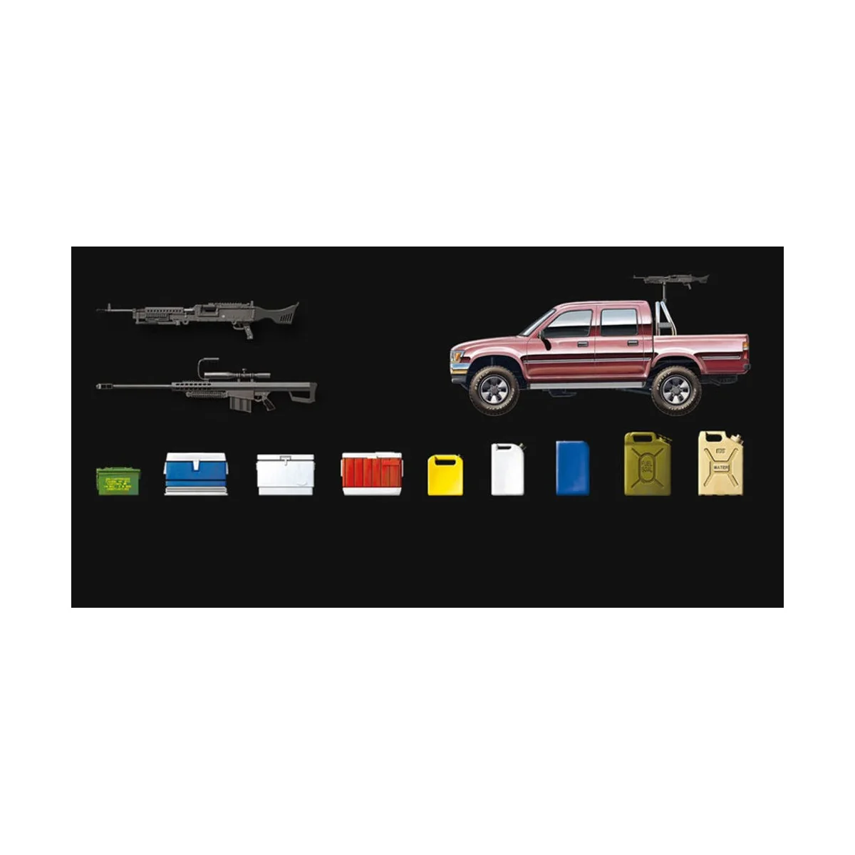 Pick Up w/Equipment, 1/35 - MENG-Model VS-002 Pick Up w/Equipment, 1/35 - MENG-Model VS-002