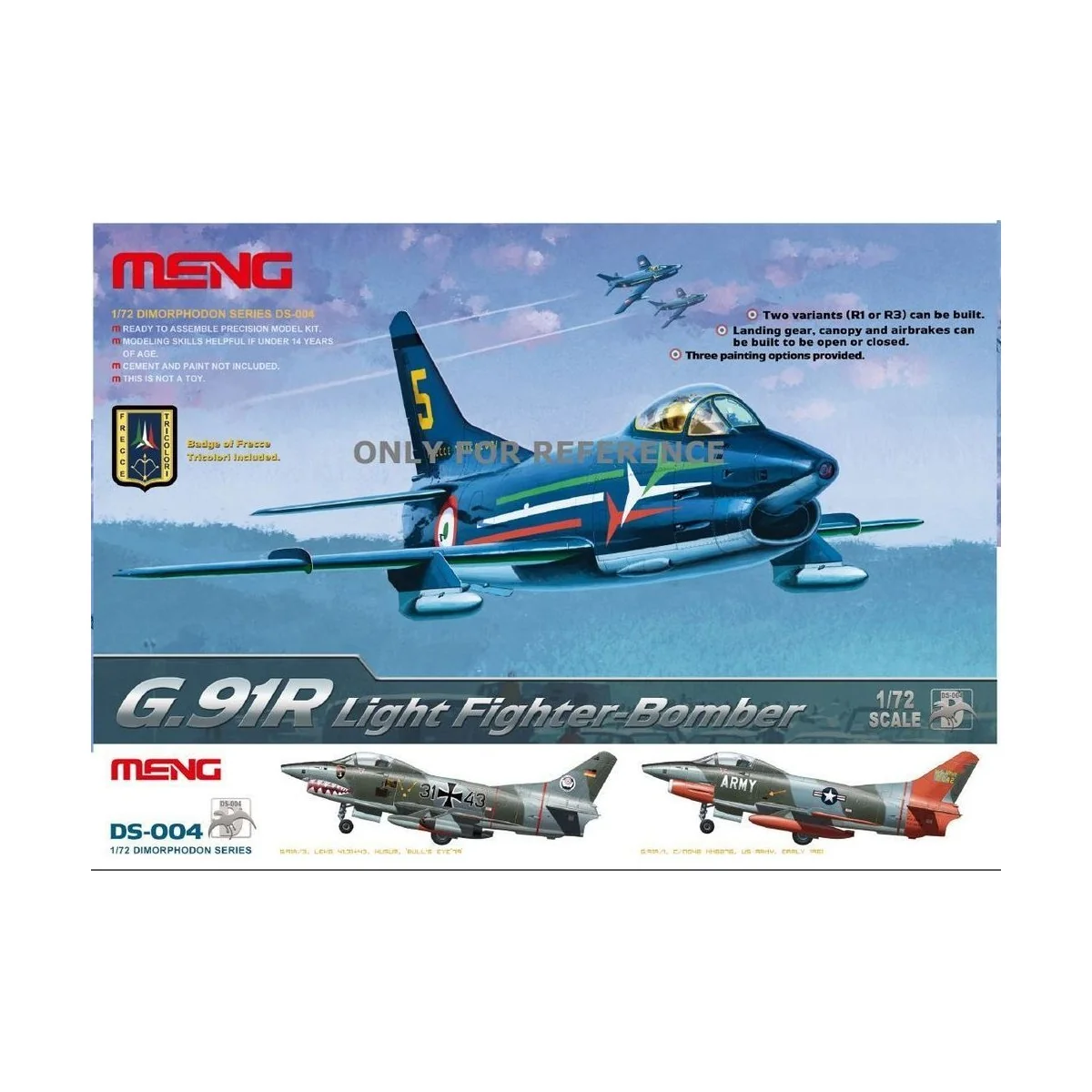 G.91R Light Fighter Bomber, 1/72 - MENG-Model DS-004 G.91R Light Fighter Bomber, 1/72 - MENG-Model DS-004