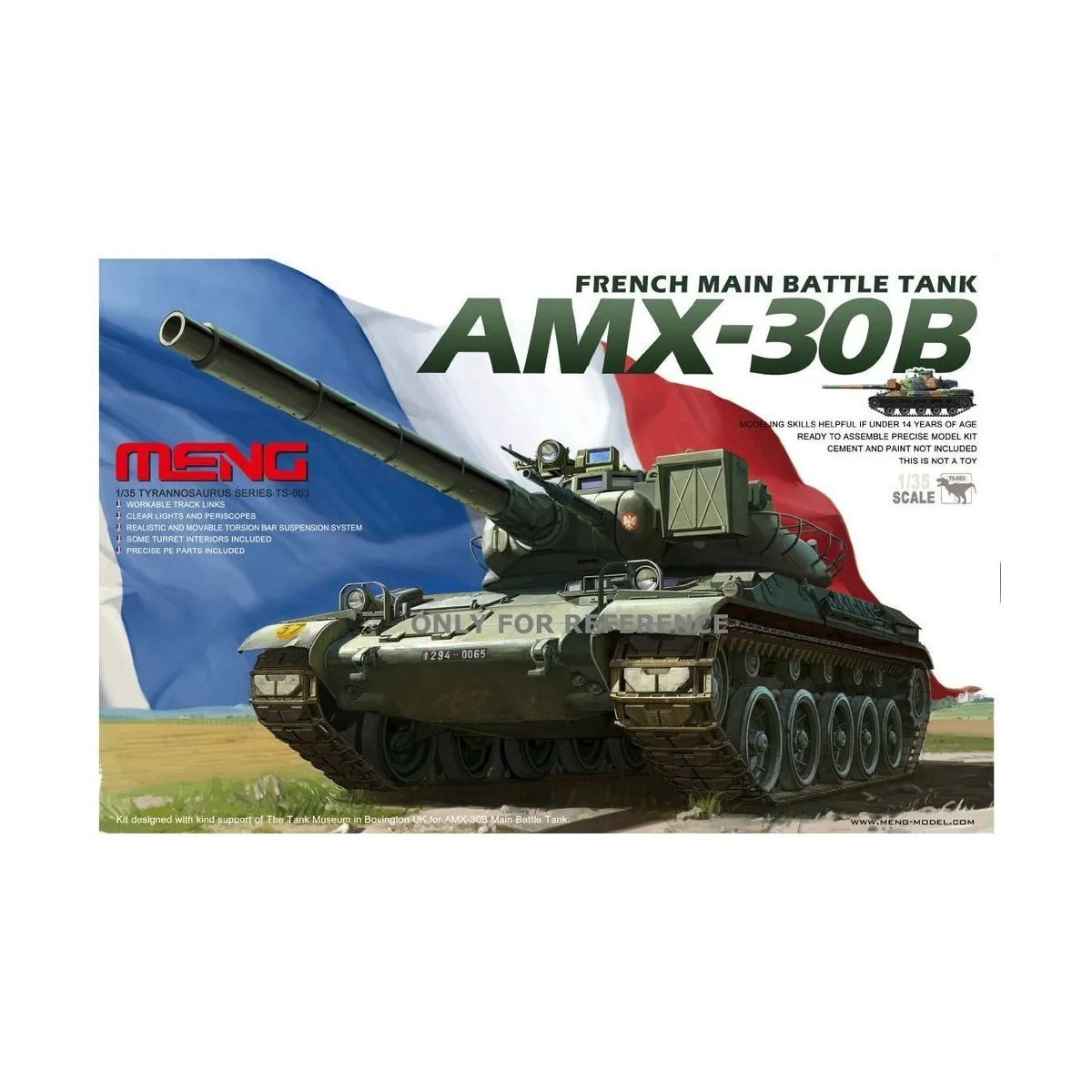 French AMX-30B Main Battle Tank - MENG-Model TS-003