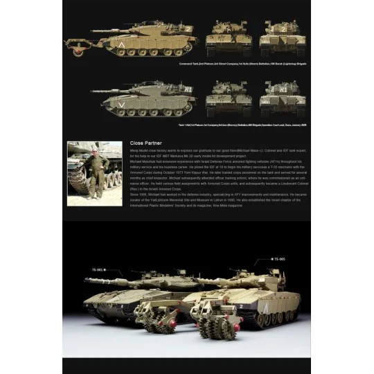 Israel Main Battle Tank Merkava Mk.3 BAZ - MENG-Model TS-005