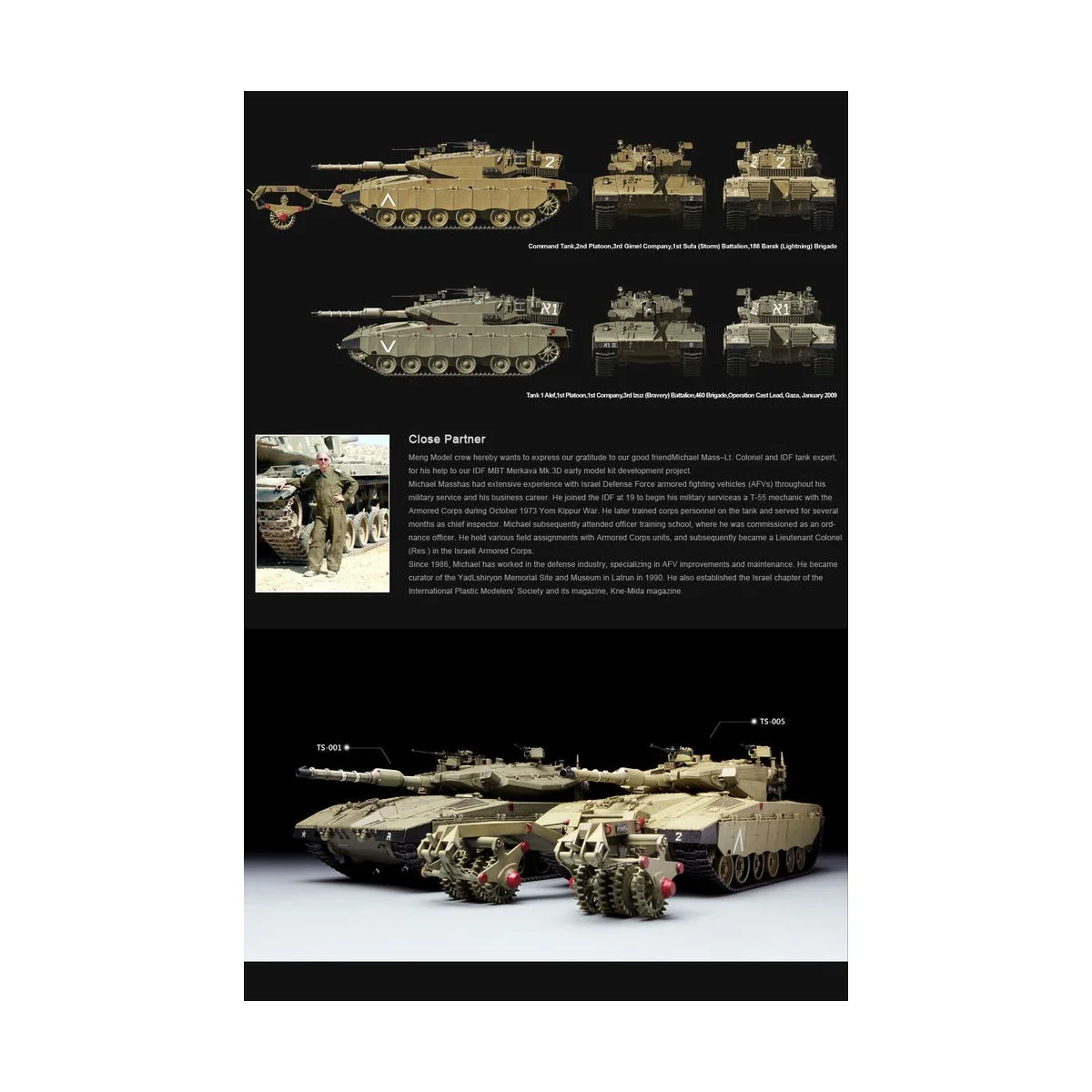 Israel Main Battle Tank Merkava Mk.3 BAZ, 1/35 - MENG-Model TS-005