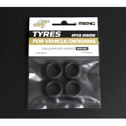 Tyres for Vehicle/Diorama (4pcs), 1/35 - MENG-Model SPS-001