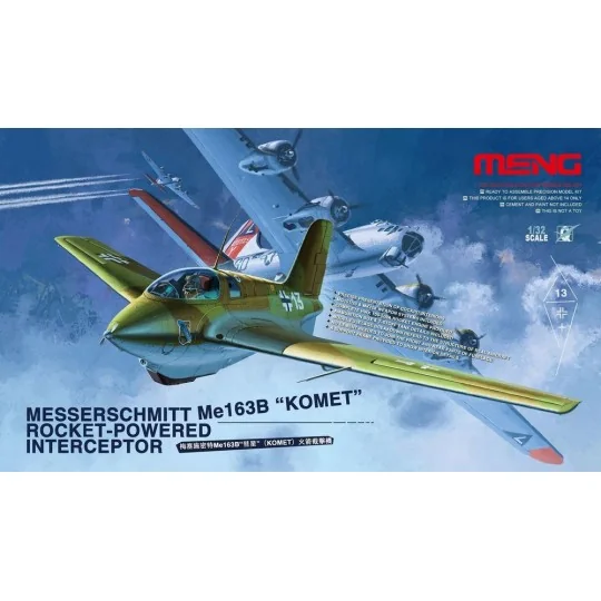Messerschmitt Me163B Komet Roket, 1/32 - MENG-Model QS-001 Messerschmitt Me163B Komet Roket, 1/32 - MENG-Model QS-001