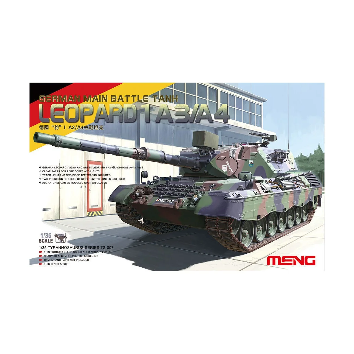 Leopard I German Main Battle Tank, 1/35 - MENG-Model TS-007