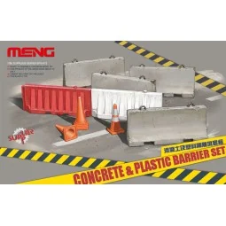 Concrete & plastic barrier set, 1/35 - MENG-Model SPS-012