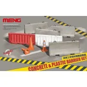 Concrete & plastic barrier set, 1/35 - MENG-Model SPS-012