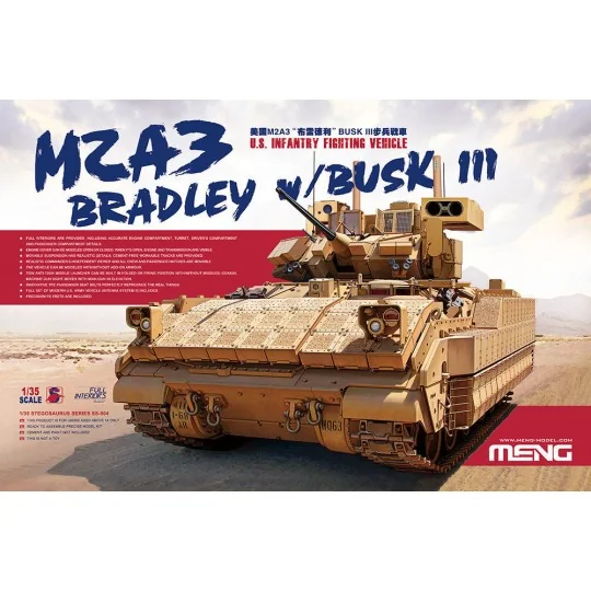 U.S. Infantry Fighting Vehicle M2A3 Bradley w/Busk III, 1/35 - MENG...