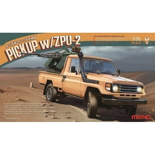 Pickup w/ZPU-2, 1/35 - MENG-Model VS-005 Pickup w/ZPU-2, 1/35 - MENG-Model VS-005