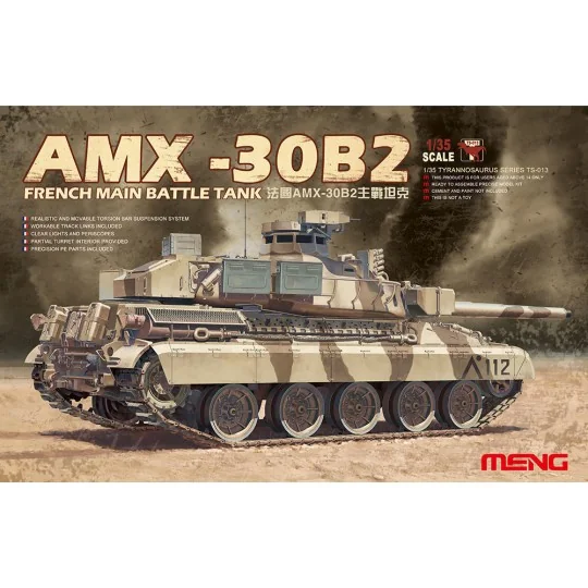 French Main Battle Tank AMX-30B2, 1/35 - MENG-Model TS-013 French Main Battle Tank AMX-30B2, 1/35 - MENG-Model TS-013