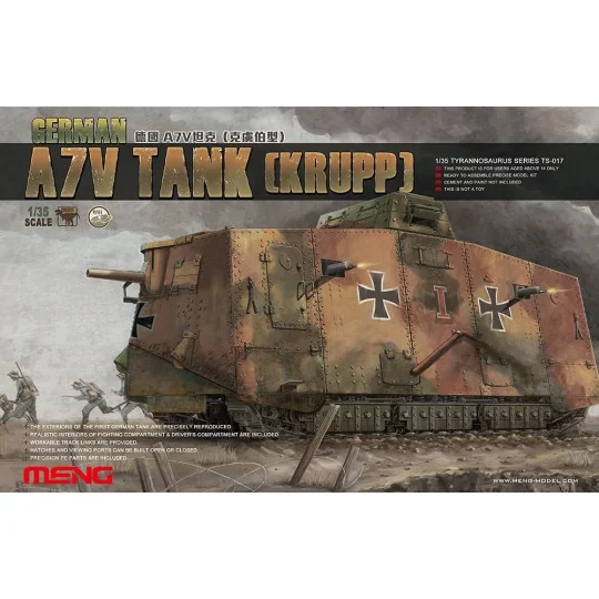 German A7V Tank (Krupp), 1/35 - MENG-Model TS-017