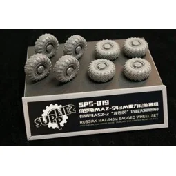 Russian MAZ-543M Sagged Wheel Set (Resin - MENG-Model SPS-019
