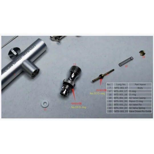 O-ring -VERMILION BIRD 0.3mm AIRBRUSH - MENG-Model MTS-001_18