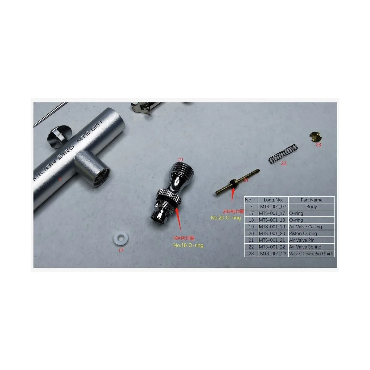 O-ring -VERMILION BIRD 0.3mm AIRBRUSH - MENG-Model MTS-001_18