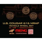 U.S.Cougar 6x6 MRAP Vehicle Wheel Set, 1/35 - MENG-Model SPS-024