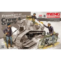 French FT-17 Light Tank Crew & Orderly, 1/35 - MENG-Model HS-005