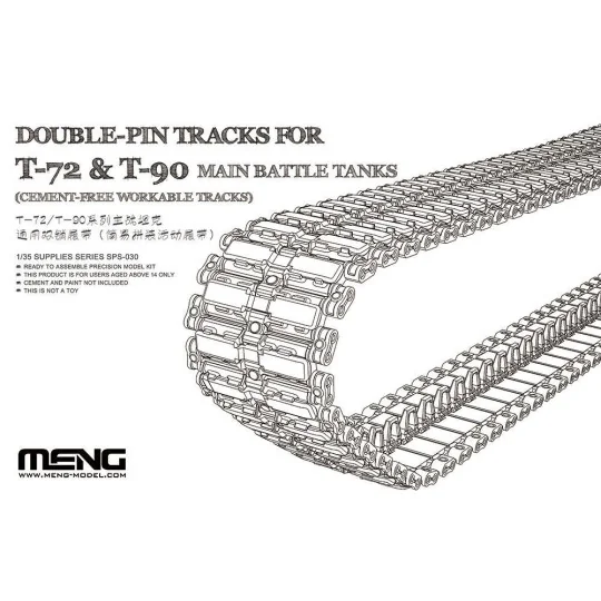 Double-Pin Tracks for T-72 & T-90 Main Battle Tanks(Cement-Free Wor...