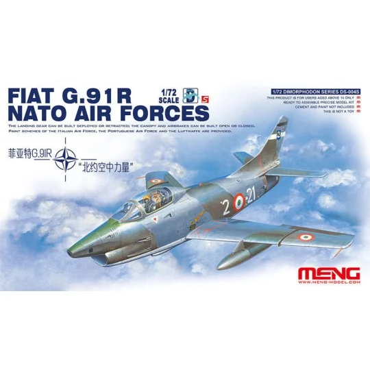 Fiat G.91R NATO Air Forces, 1/72 - MENG-Model DS-004s Fiat G.91R NATO Air Forces, 1/72 - MENG-Model DS-004s
