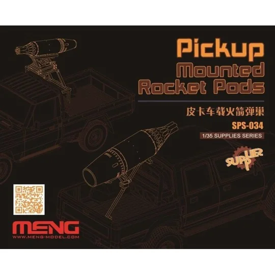 Pickup Mounted Rocket Pods (Resin), 1/35 - MENG-Model SPS-034