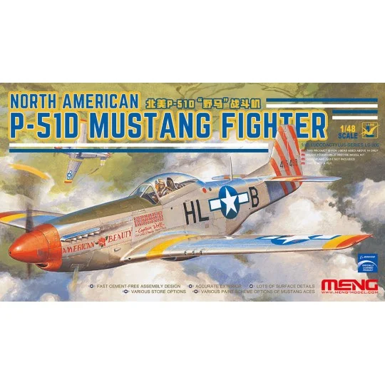 North American P-51D Mustang Fighter, 1/48 - MENG-Model LS-006 North American P-51D Mustang Fighter, 1/48 - MENG-Model LS-006