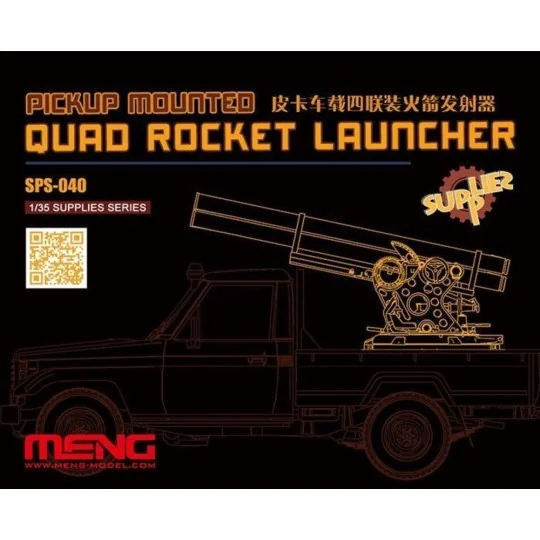 Pickup Mounted Quad Rocket Launcher (RESIN) - MENG-Model SPS-040