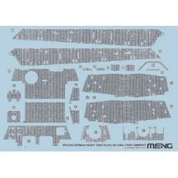 German Heavy Tank Sd.Kfz.182 King Tiger Zimmerit Decal - MENG-Model...