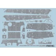 German Heavy Tank Sd.Kfz.182 King Tiger Zimmerit Decal, 1/35 - MENG...