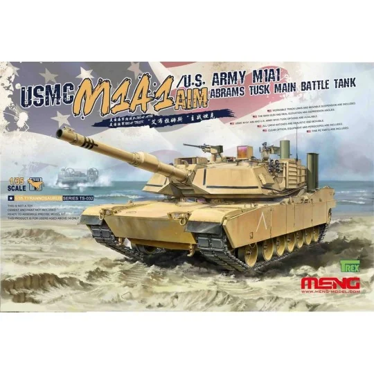 USMC M1A1 AIM/U.S.Army M1A1 Abrams TUSK Main Battle Tank, 1/35 - ME...