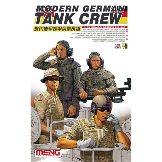 Modern German Tank Crew, 1/35 - MENG-Model HS-006 Modern German Tank Crew, 1/35 - MENG-Model HS-006