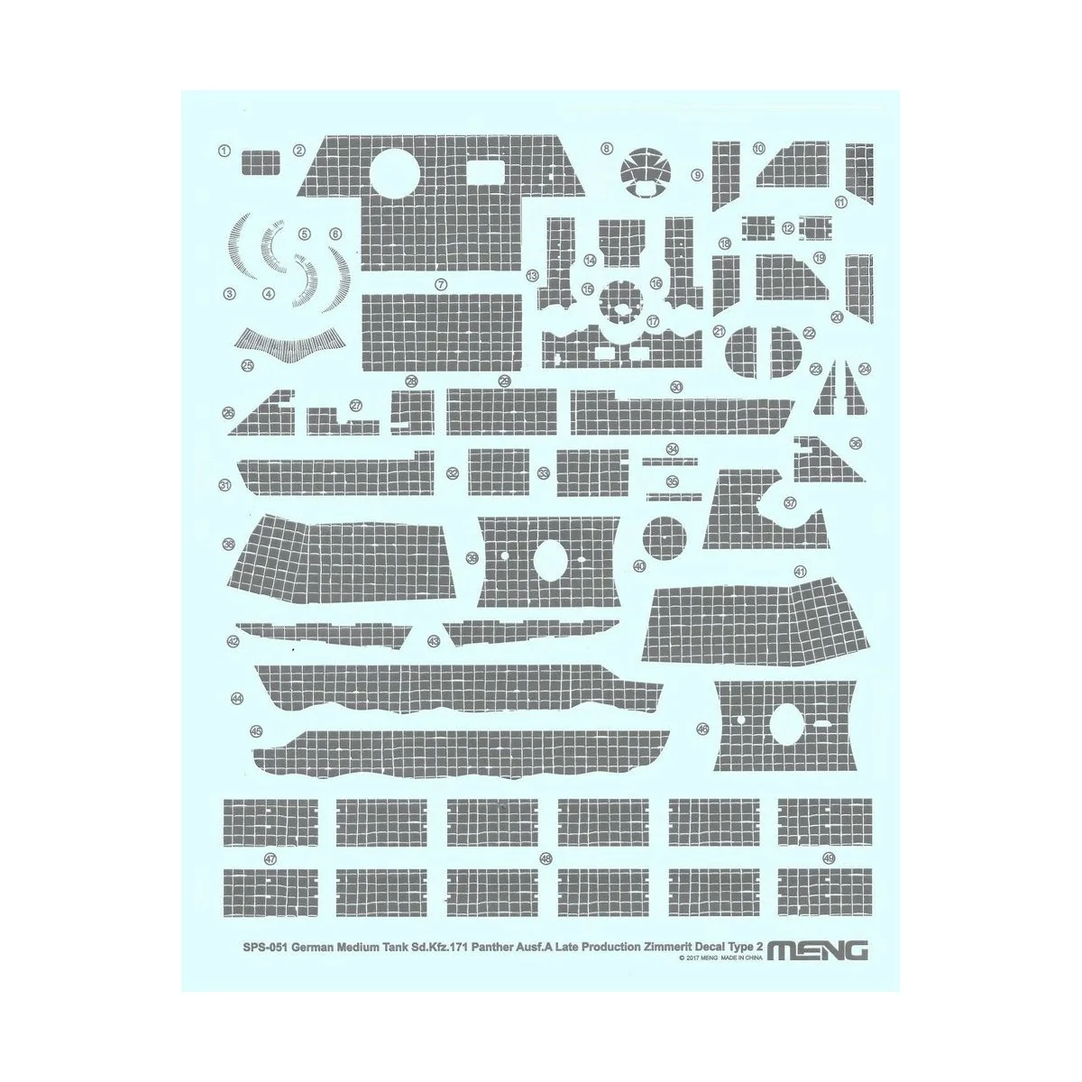 German Medium Tank Sd.Kfz.171 Panther, 1/35 - MENG-Model SPS-051