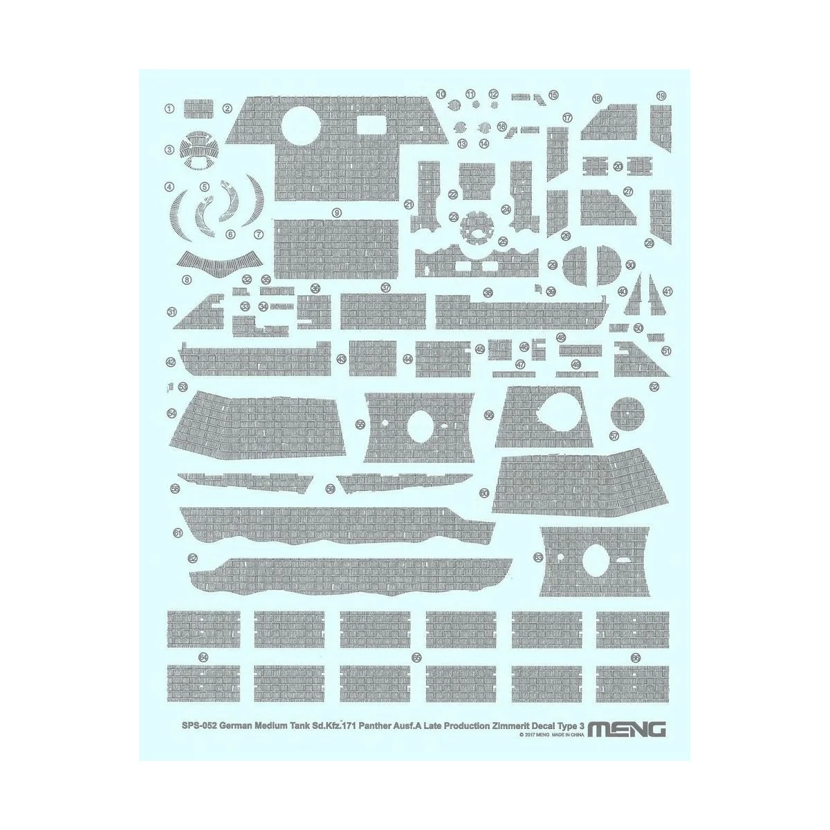 German Medium Tank Sd.Kfz.171 Panther Ausf.A Late Producti.Zimmerit...