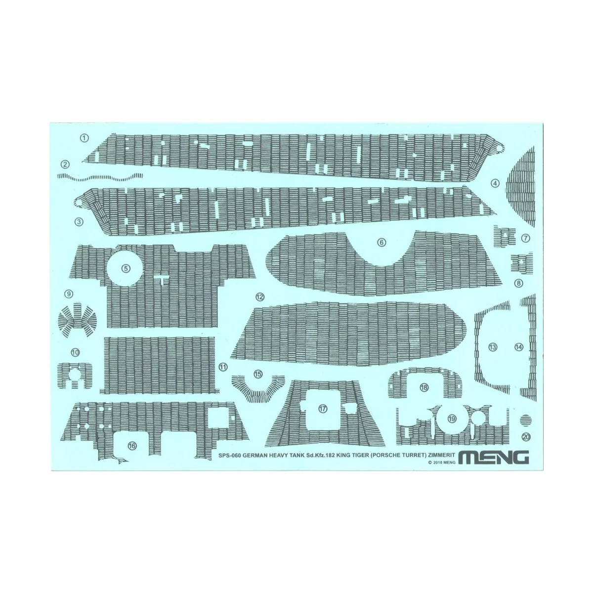 German Heavy Tank Sd.Kfz.182 King Tiger (Porsche Turret) Zimmerit D...