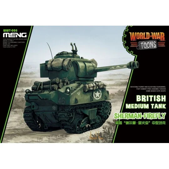 British Medium Tank Sherman-Firefly (CARTOON MODEL) - MENG-Model WW... British Medium Tank Sherman-Firefly (CARTOON MODEL) - MENG-Model WW...