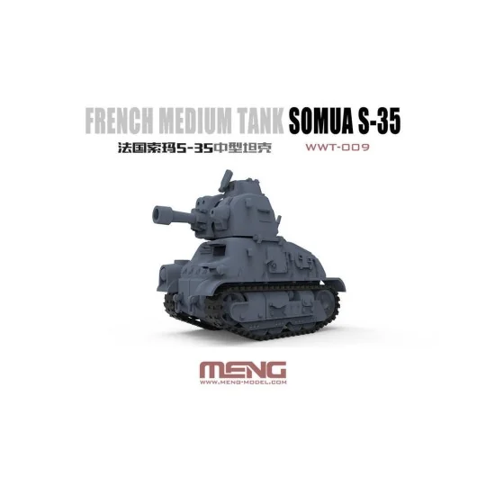 French Medium Tank Somua S-35 (Cartoon Model) - MENG-Model WWT-009 French Medium Tank Somua S-35 (Cartoon Model) - MENG-Model WWT-009