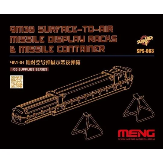 9M38 Surface-to-air Missile DisplayRacks & Missile Container (Resin...