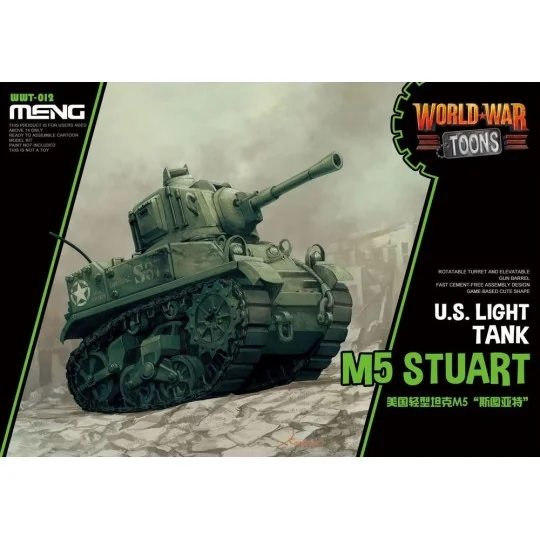 U.S. Light Tank M5 Stuart (Cartoon Model - MENG-Model WWT-012 U.S. Light Tank M5 Stuart (Cartoon Model - MENG-Model WWT-012