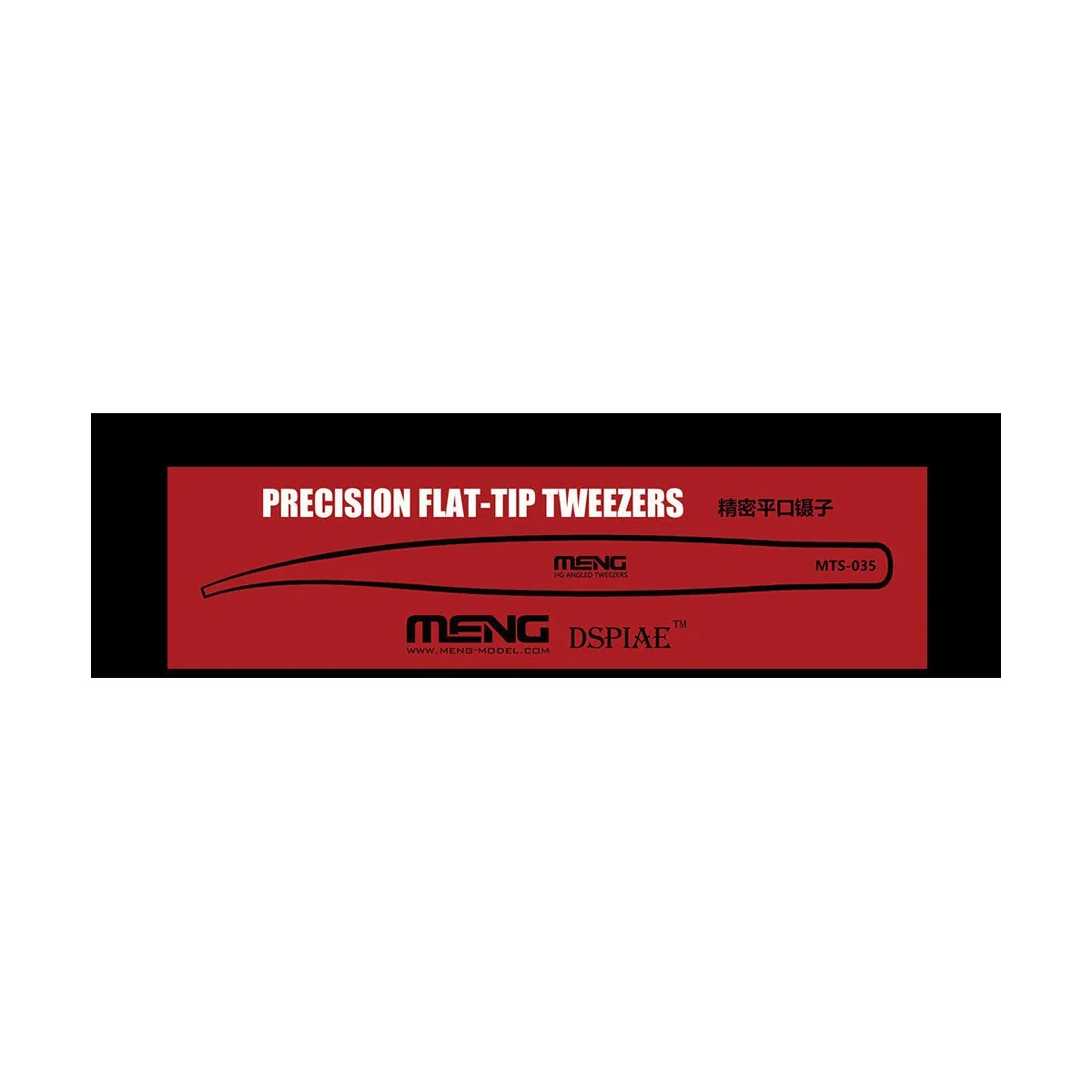 Precision Flat-Tip Tweezers - MENG-Model MTS-035