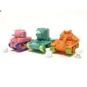 M4A1 Sherman (CartoonModel,pink color incl.resin cartoon kitten fig...