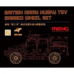 British Army Husky TSV Sagged Wheel Set (Resin), 1/35 - MENG-Model ...