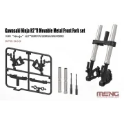 Kawasaki Ninja H2(TM)R Movable Metal Front Fork Set - MENG-Model SP...