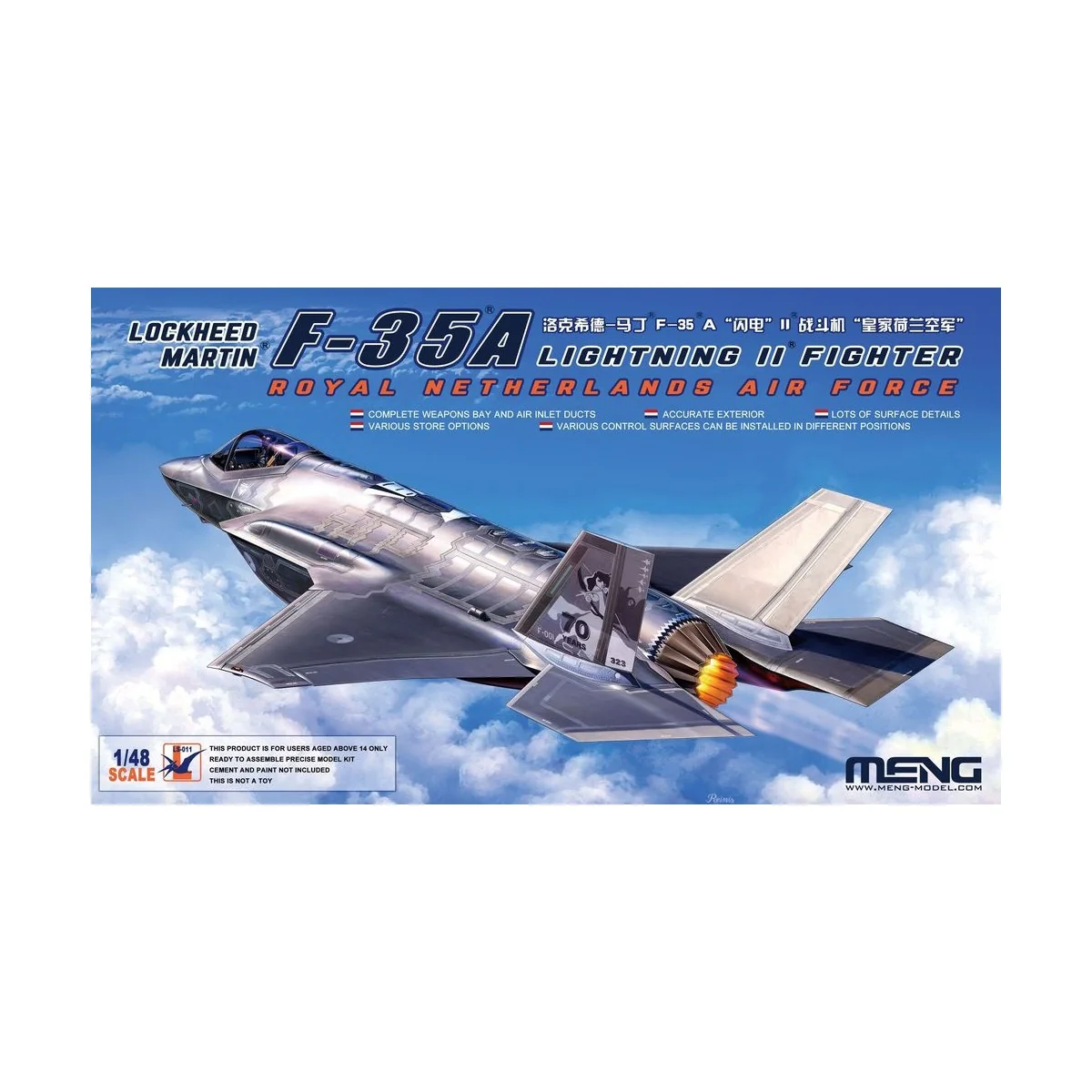 Lockheed Martin F-35A Lightning II Fighter Royal Netherl AirForce -...