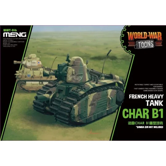 French Heavy Tank Char B1 (Cartoon Model) - MENG-Model WWT-016
