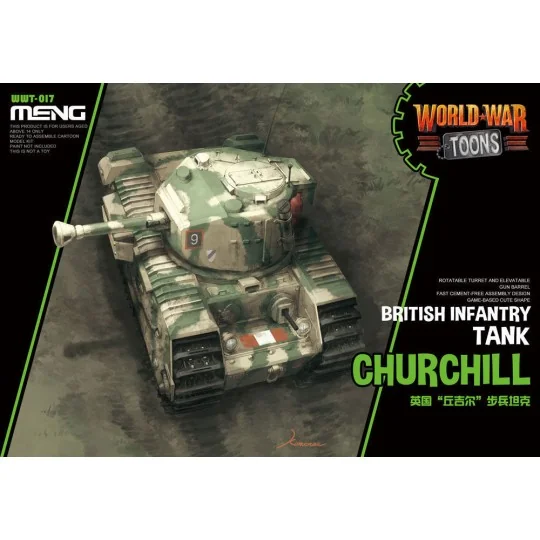 British Infantry Tank Churchill (CARTOON MODEL) - MENG-Model WWT-017