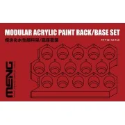 Modular Acrylic Paint Rack/Base Set - MENG-Model MTS-043