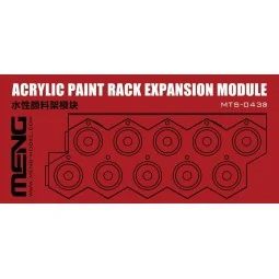 Acrylic Paint Rack Expansion Module - MENG-Model MTS-043a