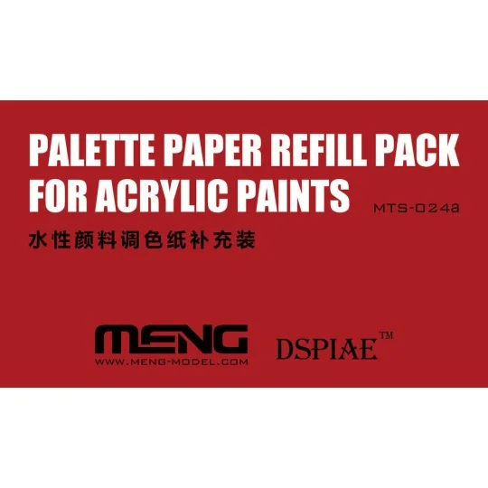Palette Paper Refill Pack - MENG-Model MTS-024a